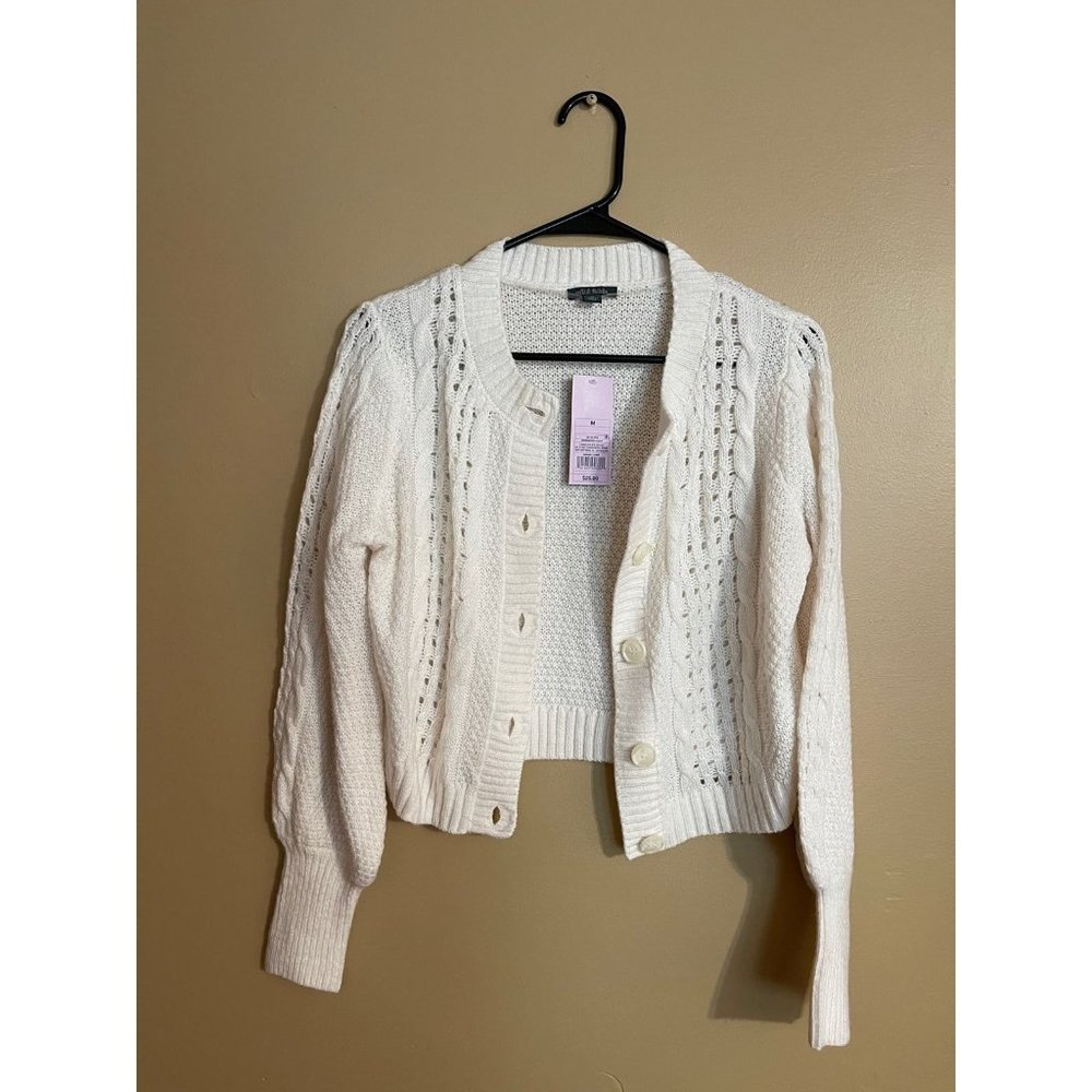 NWT Wild Fable Cottage Core Cream Cardigan